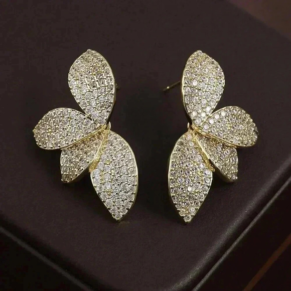 Women's Rakol Elegant Copper Irregular-Shaped Earrings - Picture 9 of 14